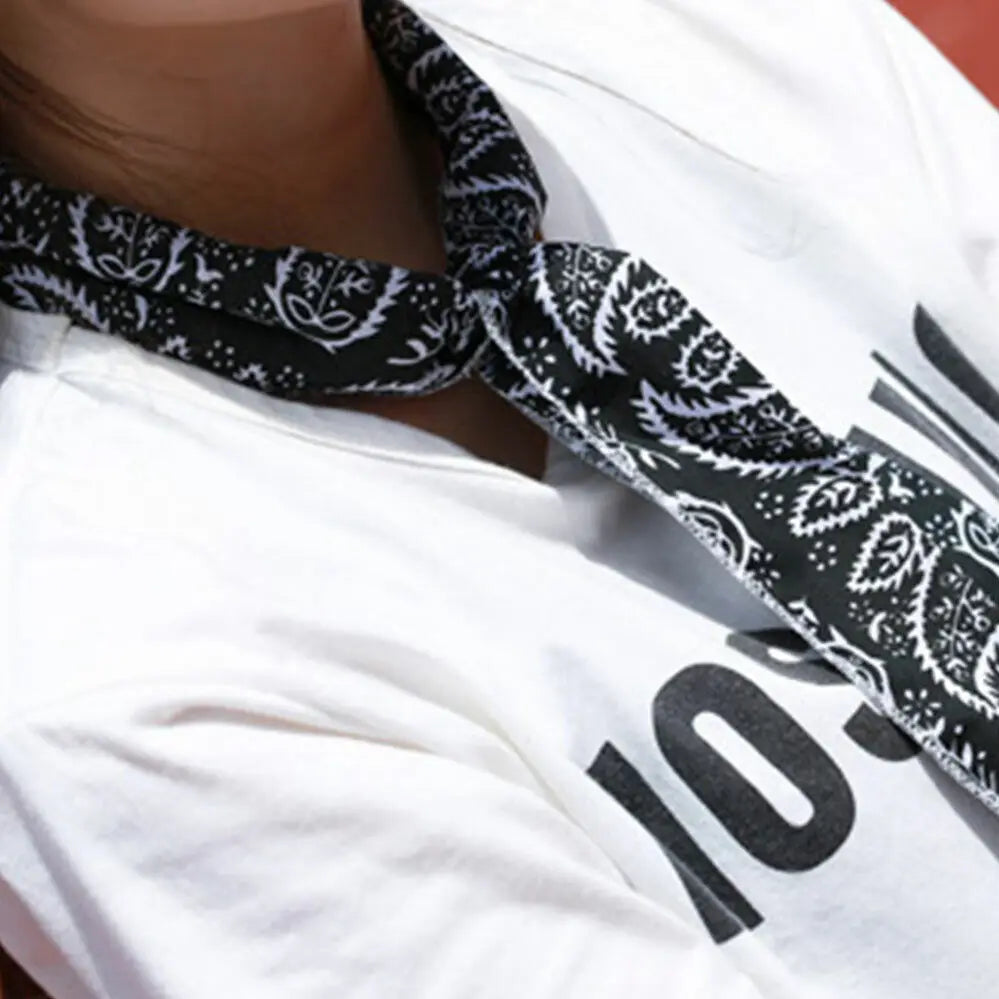 Summer Ice Cooling Scarf Neck Wrap Headband Cooling Bandana Scarf Outdoor Sports Headband Towel Wristband Sun Protection Scarf