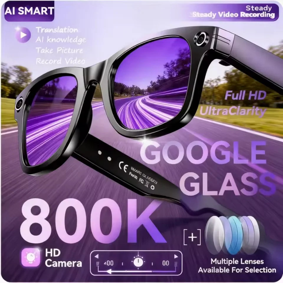 W610 AI Camera Smart Glasses with Translation & Calls