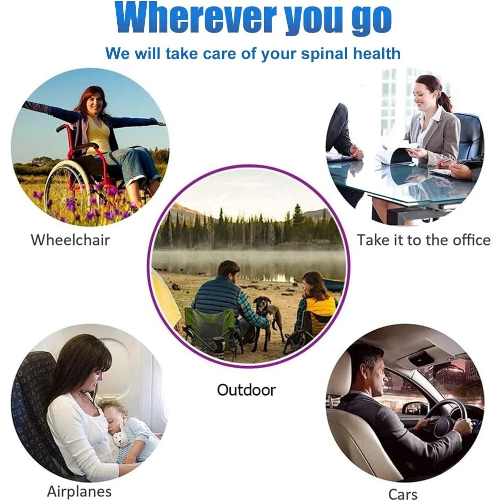 Gel Seat Cushion Summer Breathable Honeycomb Design For Pressure Relief Back Tailbone Pain for Home Office Wheelchair Chair Cars
