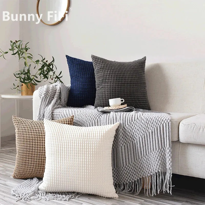 Soft Corduroy Decorative Cushion Cover – 40–60 cm