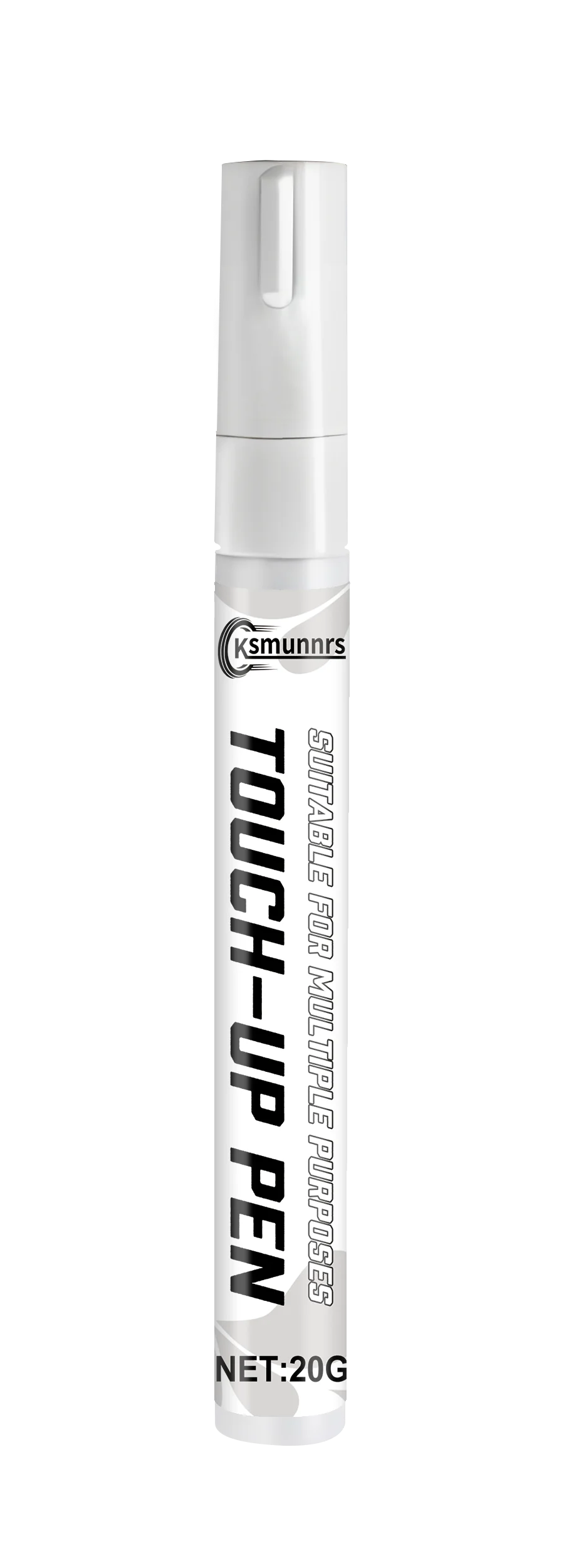 White Car Touch-Up Paint Pen, Scratch Repair and Color Restoration Tool for Auto Paint Surface and Minor Chips