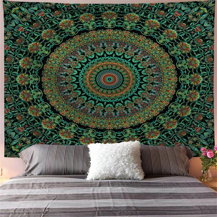 Boho Mandala Wall Tapestry – Multiple Sizes & Designs