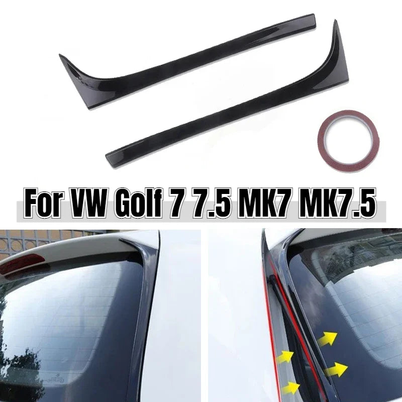 זוג ספוילרים צדדיים לחלון אחורי ל‑VW Golf 7/7.5 ‏(2014–2018)
