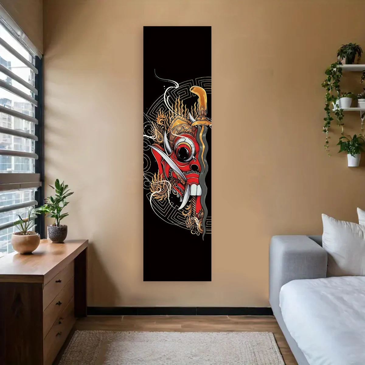 Japanese Ocean Wave Wall Tapestry – 40×150 cm