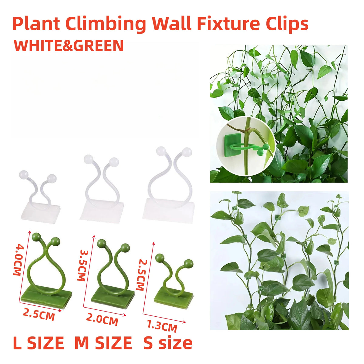 Self-Adhesive Plant & Cable Clips – 10/20 Pack