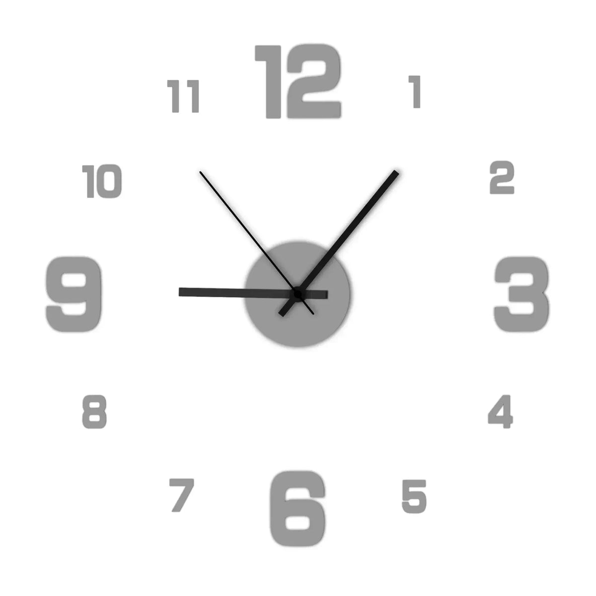 40cm Acrylic Plant Wall Clock, 4 Colors