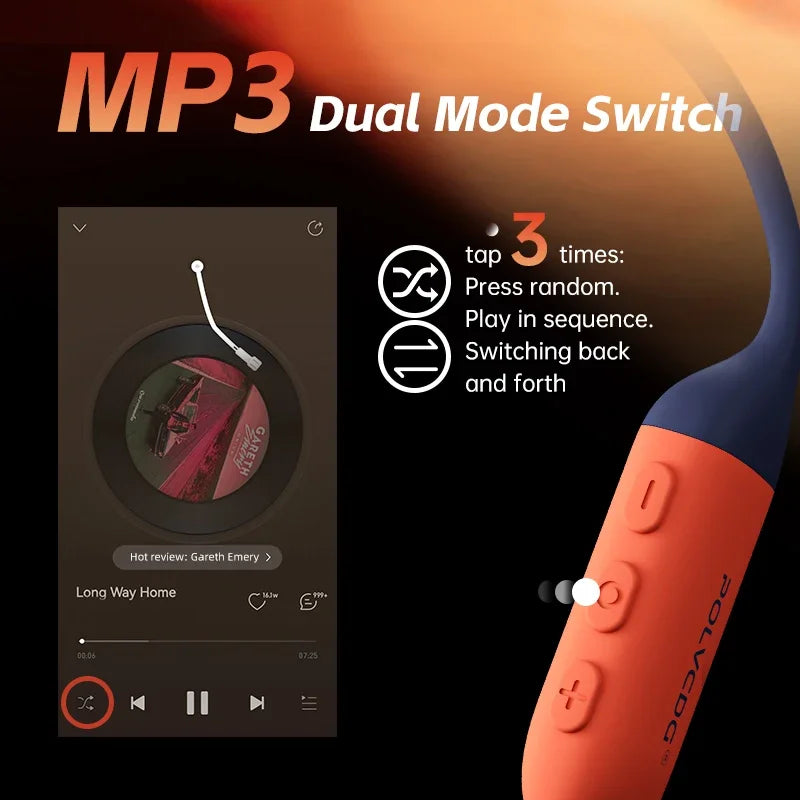 POLVCDG X16 IPX8 Bone-Conduction Headphones