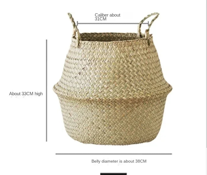 Handwoven Seagrass Storage Basket – Multiple Sizes