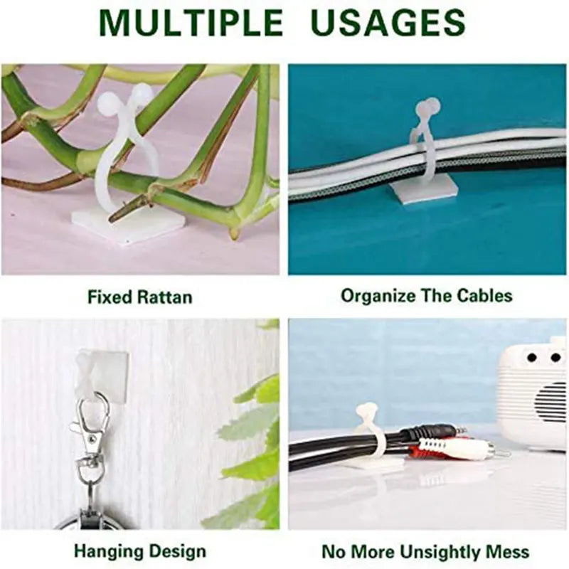 Self-Adhesive Vine Fixator Clips – 10/30/50 Pack