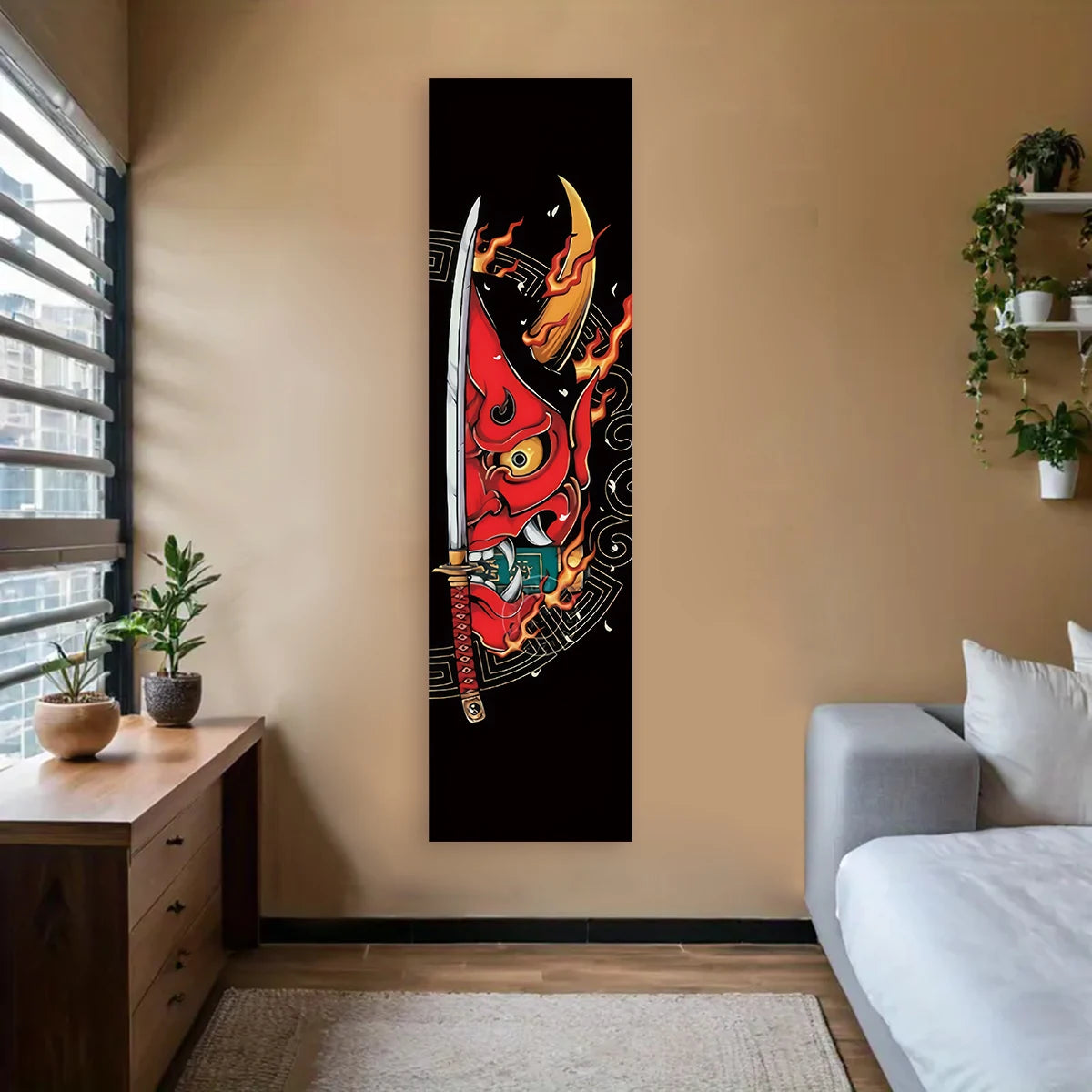Japanese Ocean Wave Wall Tapestry – 40×150 cm