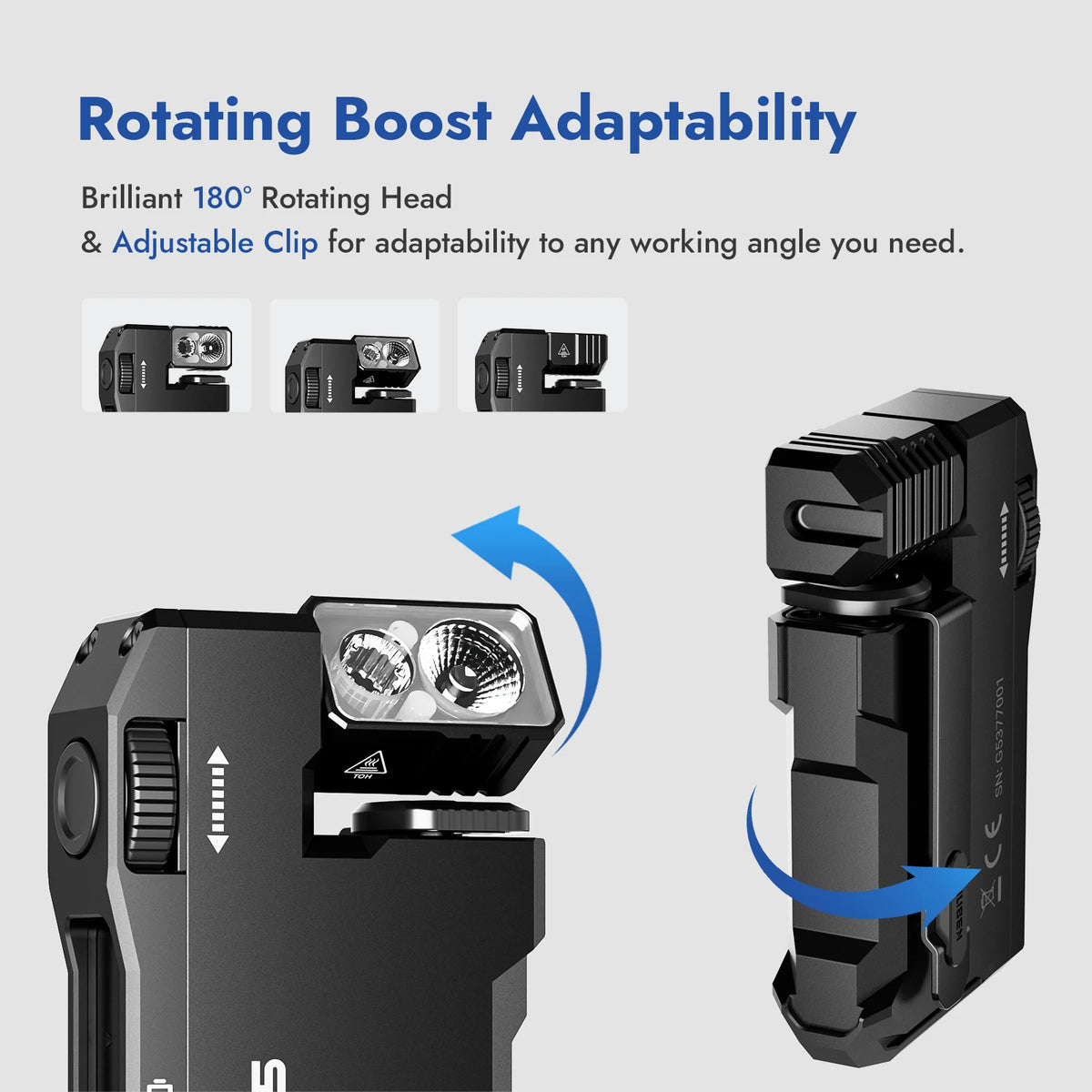 WUBEN G5 Rechargeable 400-Lumen EDC Flashlight