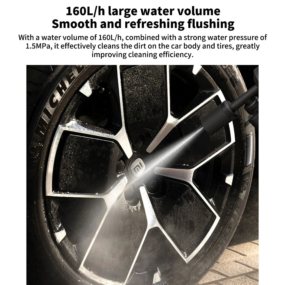 Original NEW MIJIA Wireless Car Washer 2 160L/h Large Water Volum Efficient Flushing High Pressure Wireless cleaning -CN
