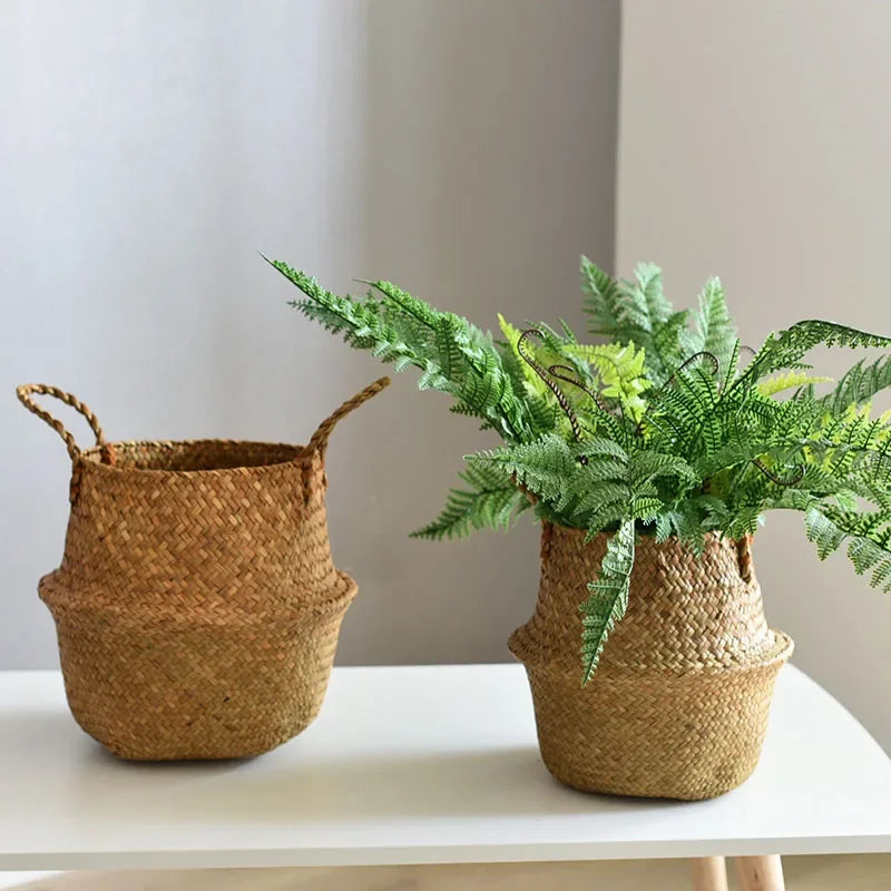 Handwoven Seagrass Storage Basket – Multiple Sizes