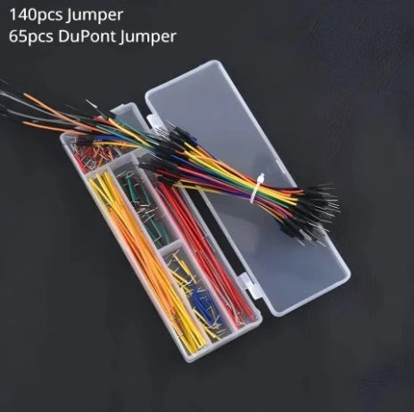 140/350/560/840Pcs U Shape Solderless Breadboard Jumper Cable Wire Kit For PCB Bread Board Prototyping Circuits, For DIY