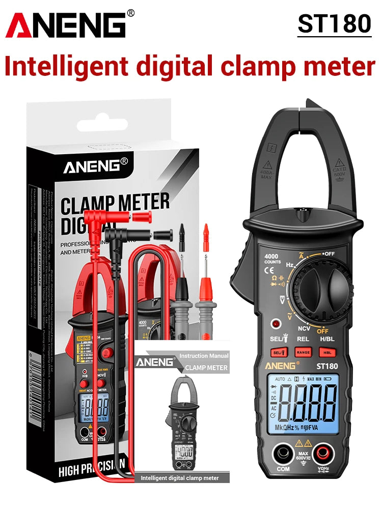 ANENG ST180 4000-Count Digital Clamp Meter