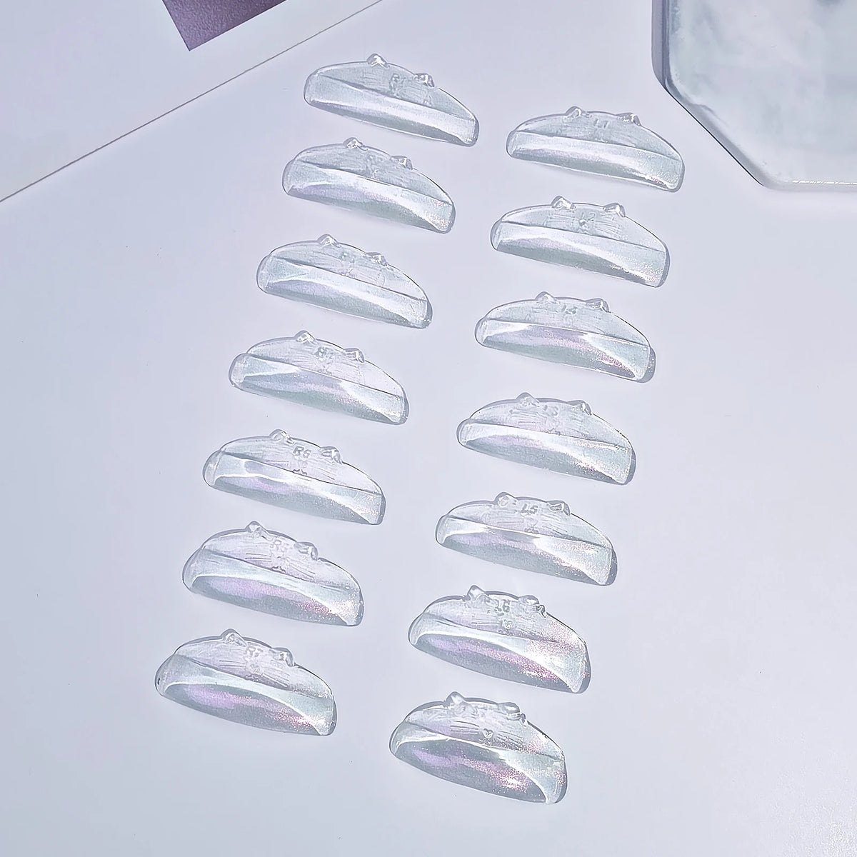 PERMANIA New 7 Pairs Silicone Eyelash Perm Pad Sticky Lashes Rod Shield Lifting 3D Eyelash Curler Accessories Health Beauty Tool