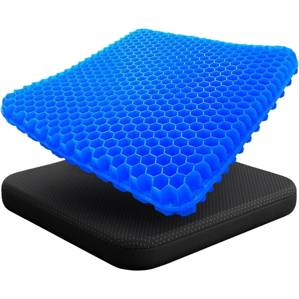 Gel Seat Cushion Summer Breathable Honeycomb Design For Pressure Relief Back Tailbone Pain for Home Office Wheelchair Chair Cars
