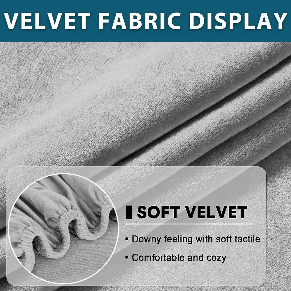 Stretch Velvet Sofa Cushion Cover – Multiple Sizes