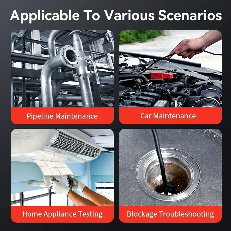 360° Articulating Phone Borescope, 3.9/6/8mm
