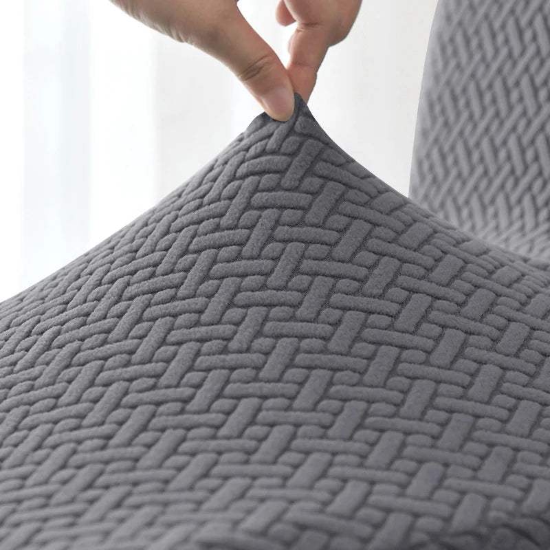 1/2/3 Seater Recliner Sofa Cover Jacquard Solid Color Stretch Couch Coushion Solid Color Sofa Slipcover for Living Room Home
