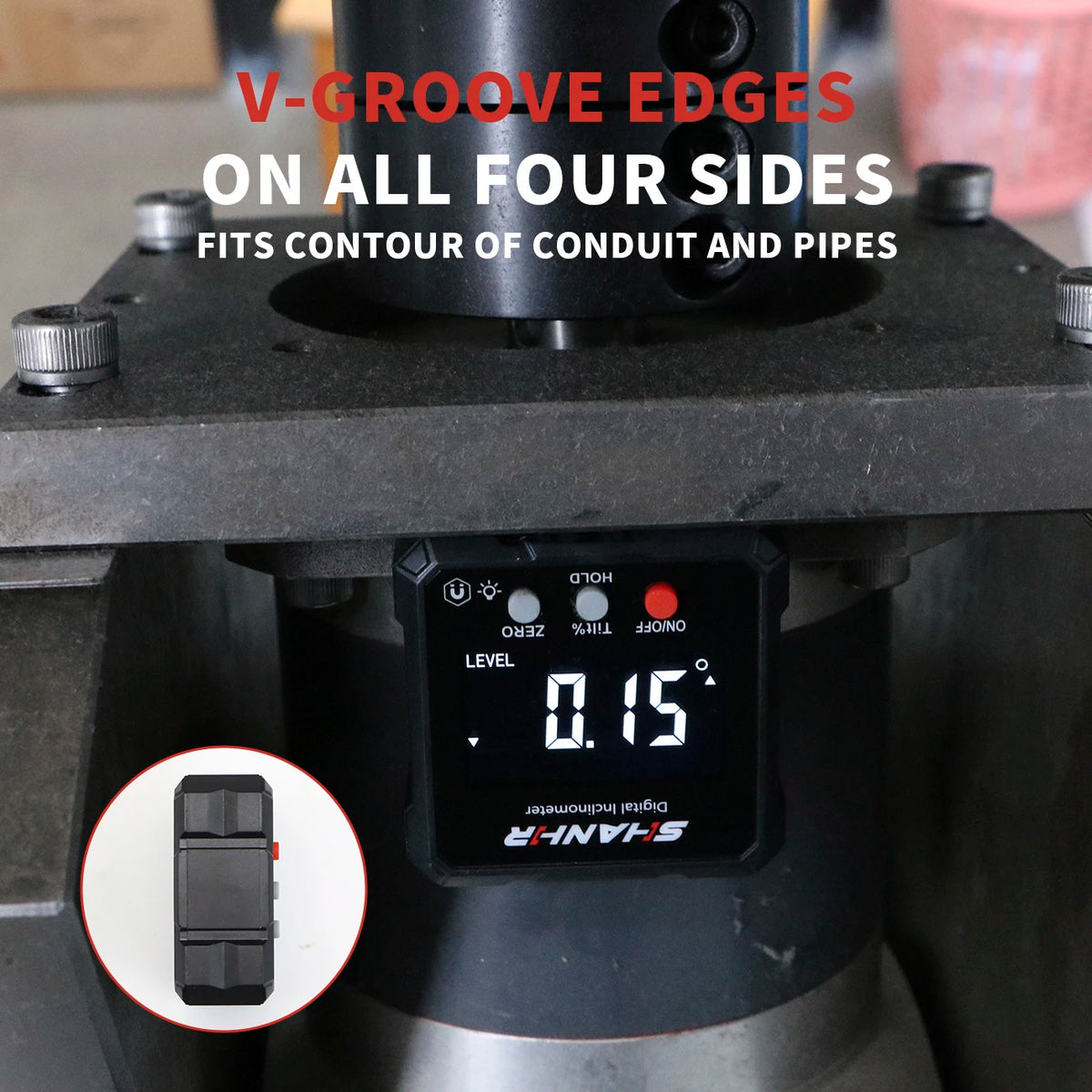 SHANHR Magnetic Digital Angle Finder with Backlight