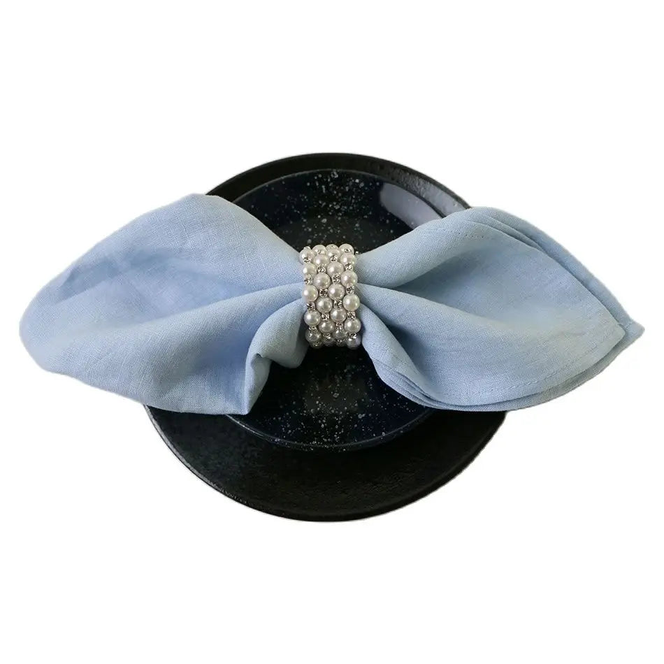 4-Piece Pure Linen Napkin Set – 40×40 cm